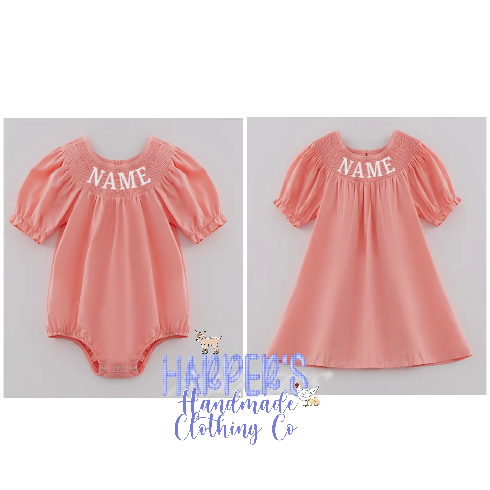 Pink Name Smock