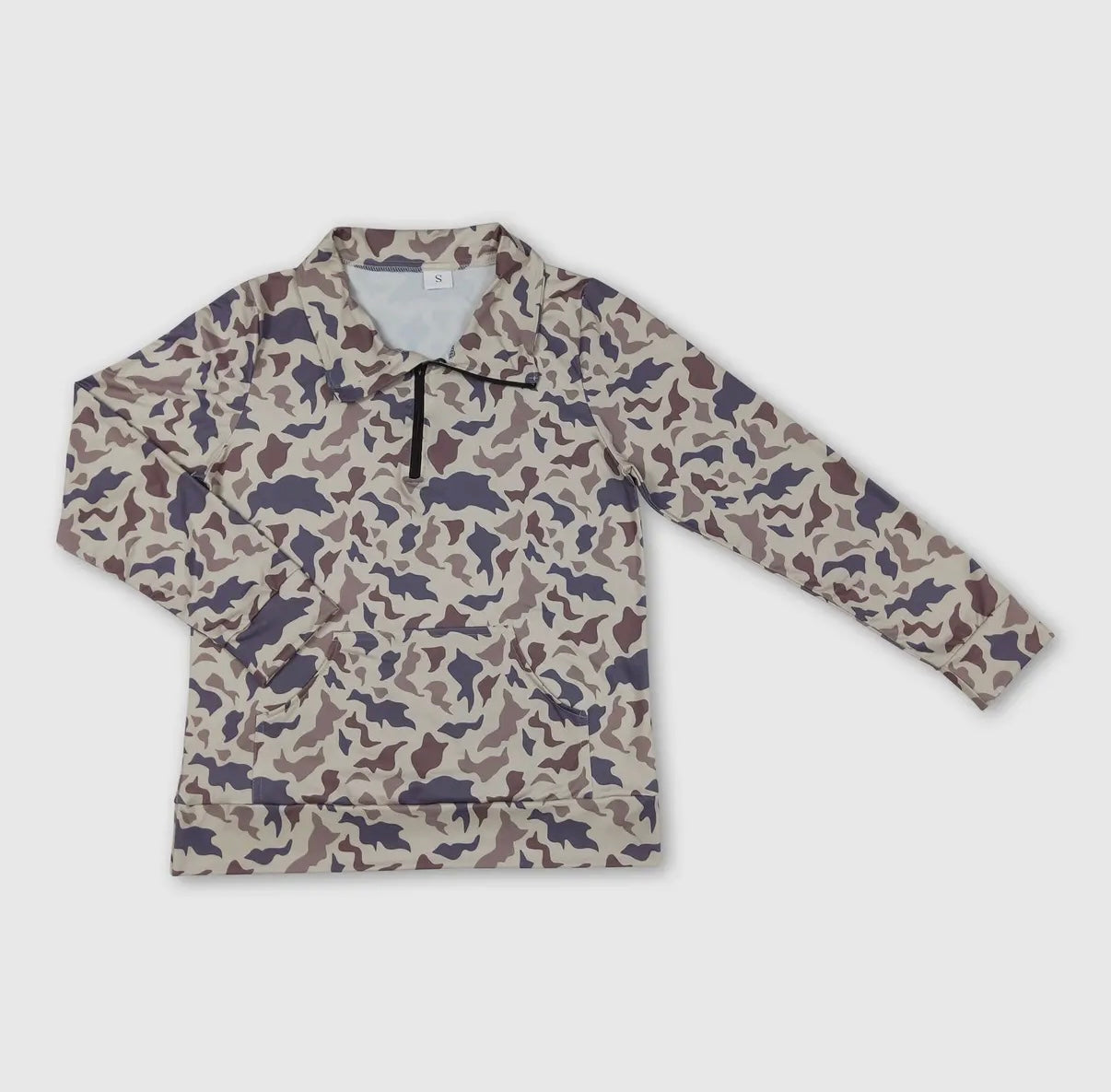 Adult Soft Brown Camo Pullover
