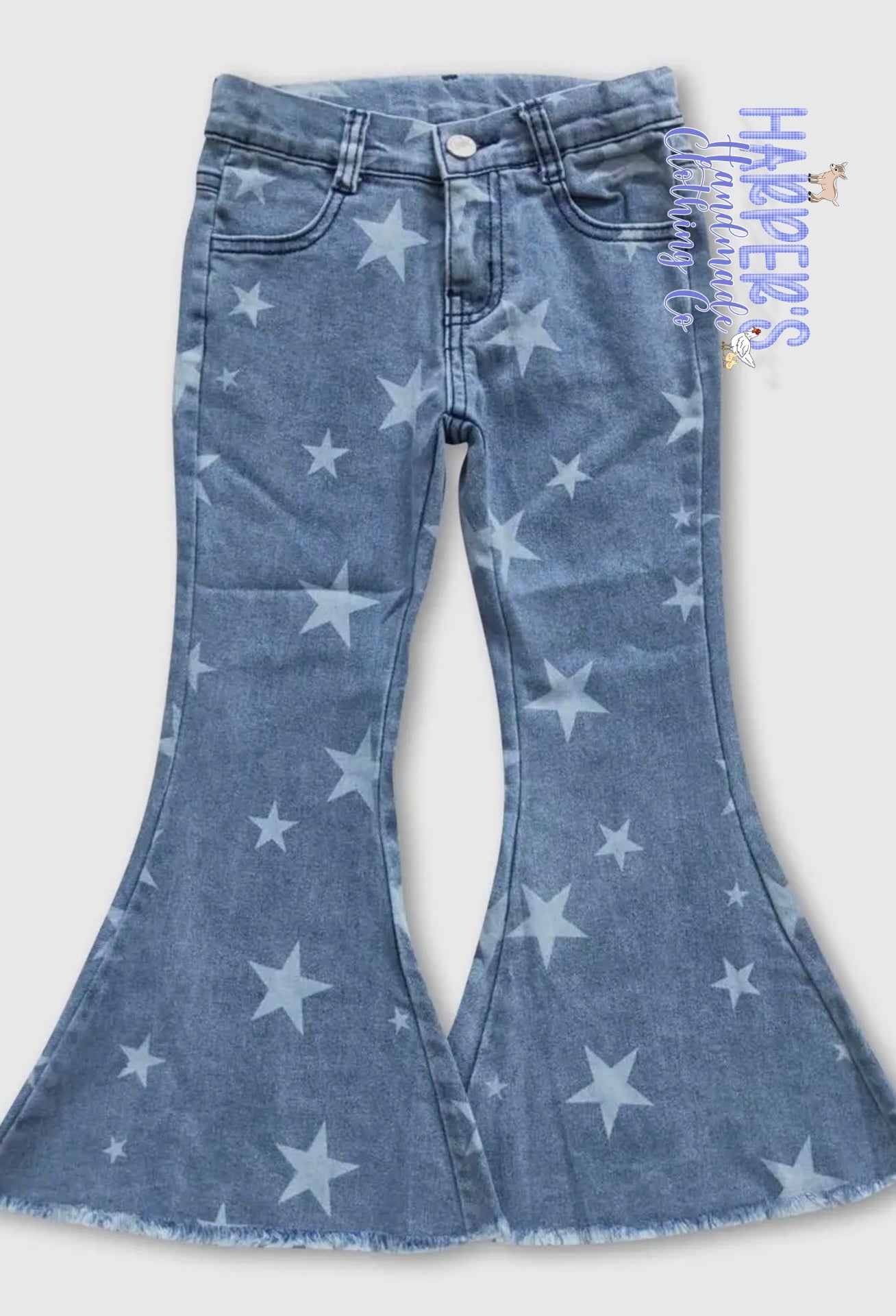 Star flare jeans