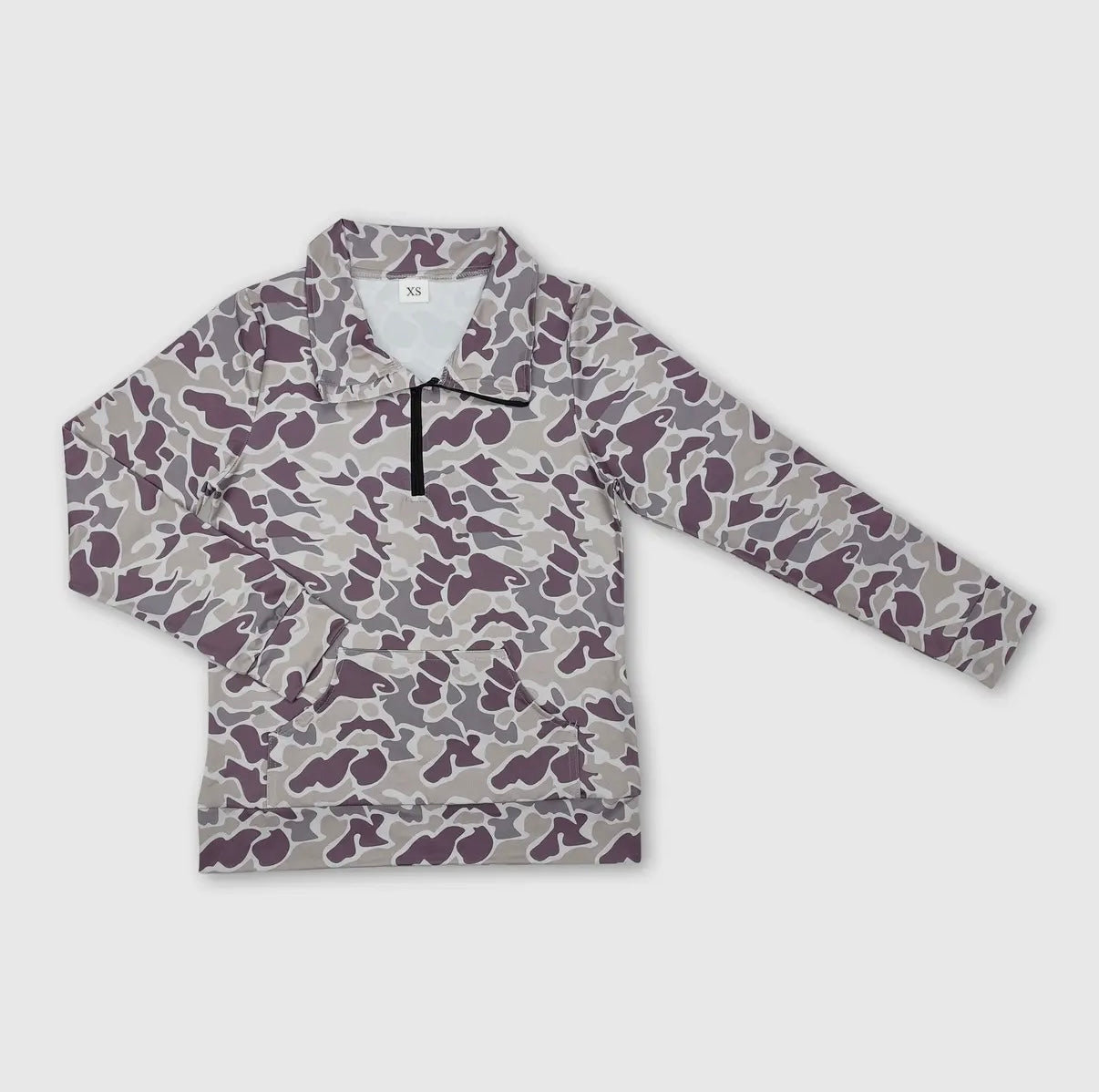 Adult Grey Camo Pullover
